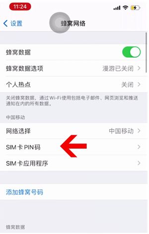 凌河苹果14维修网分享如何给iPhone14的SIM卡设置密码 