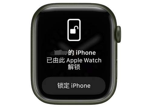 凌河苹果手机维修分享用 AppleWatch 解锁配备面容 ID 的 iPhone方法 