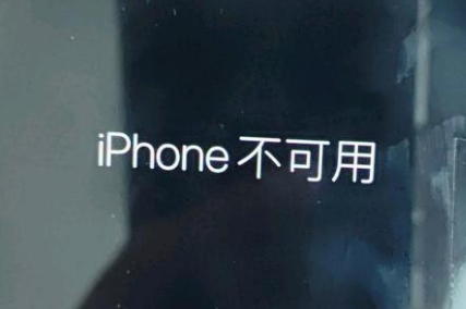 凌河苹果服务网点分享锁屏界面显示“iPhone 不可用”如何解决 