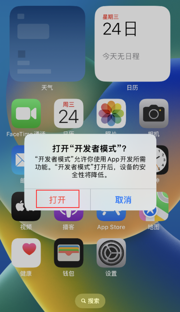 凌河苹果手机维修分享如何打开开发者模式 